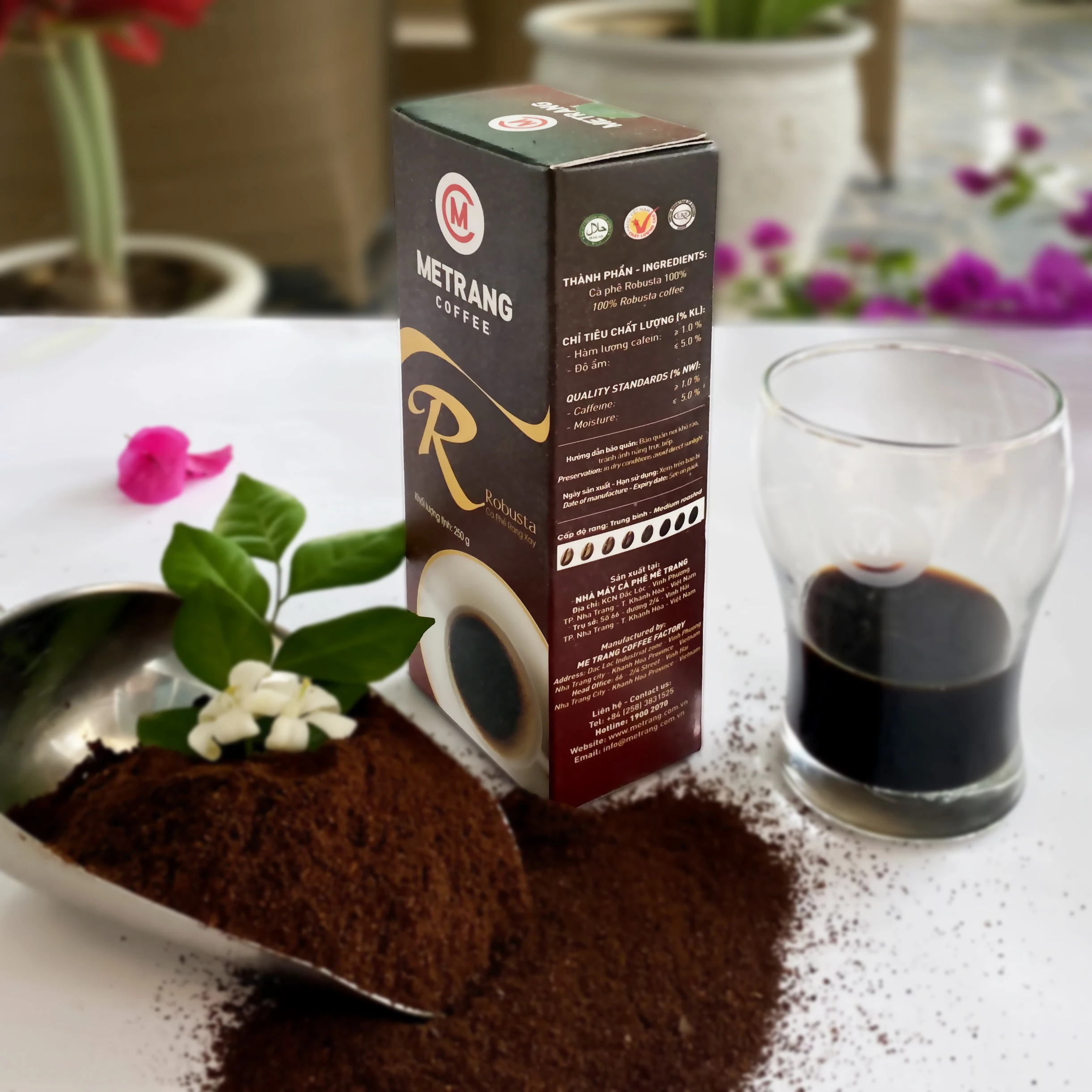 Full Flavor Life Quality Best Low MOQ Factory Customize 36 months robusta coffee price ROBUSTA COFFEE POWDER Made in Vietnam