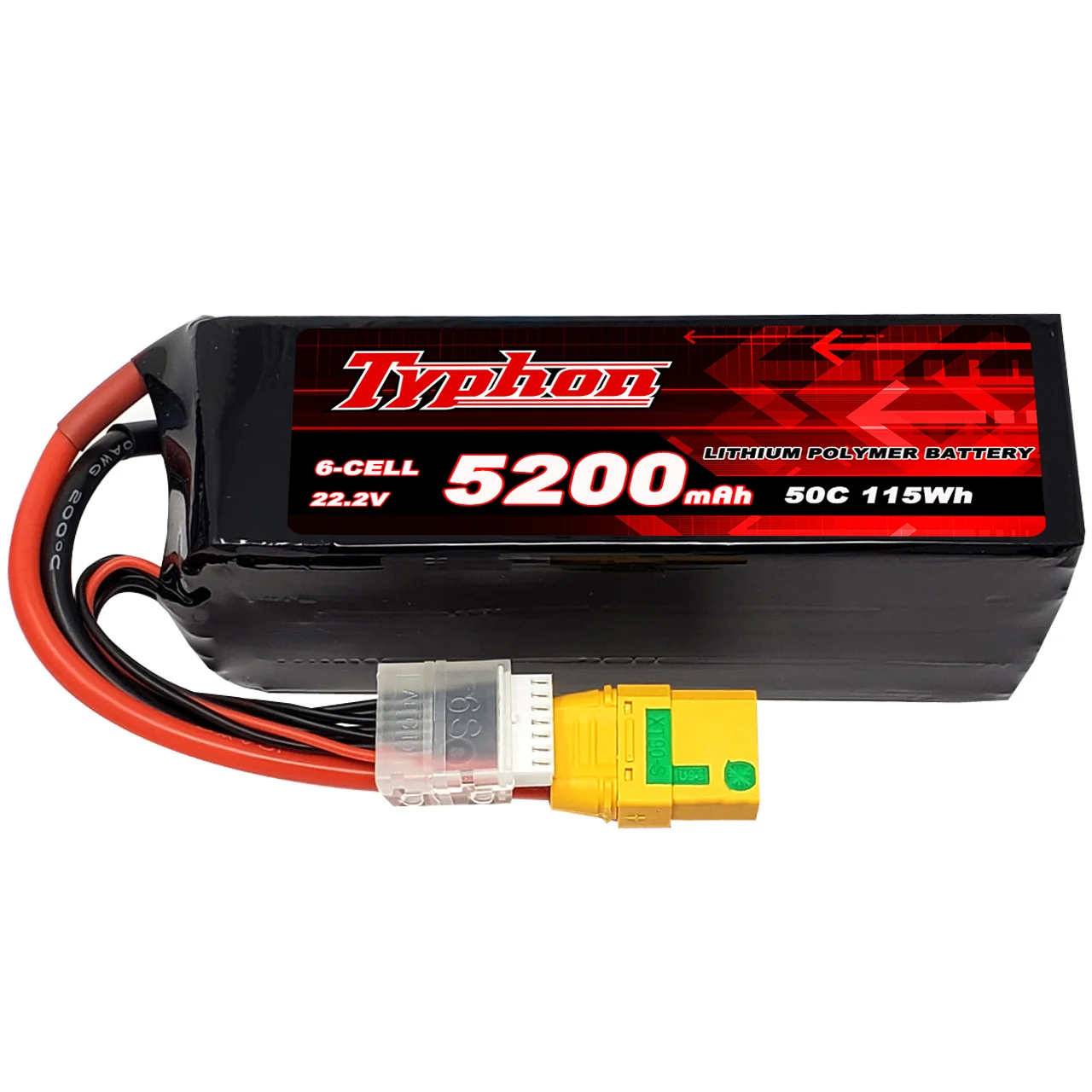 High reliability and high safety 5200mAh  22.2V 50C 100C 6S Lipo Battery