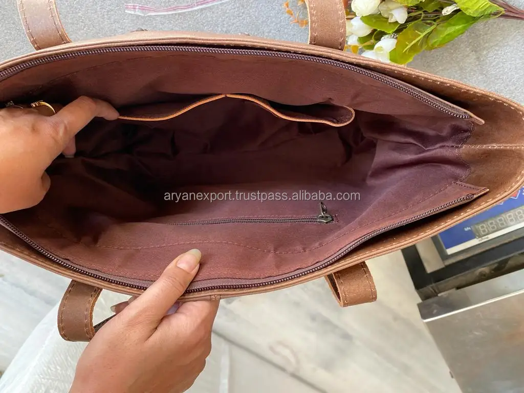 New Arrival Hand Tooled Carving Handbag Tote Bag Real Cowhide Fur Leather Bag Big Size Bags Great Collection Of Ladies Purse