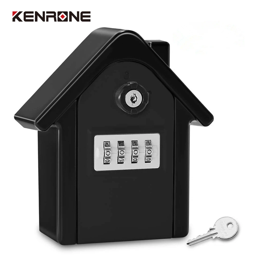 Wall Mounted  Key Holder Box Key and password to unlock Key Lock Box