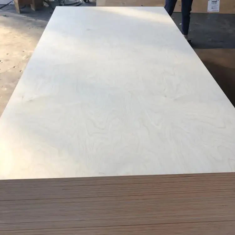 factory Wholesale 3mm 6mm 18mm Birch Pine Plywood   -  grade AB Sheet 4x8 full birch plywood