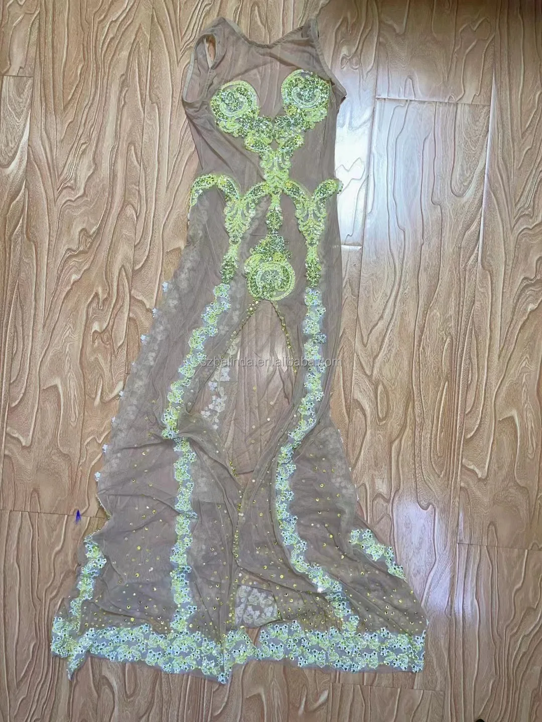 Fashion Tassels Mirrors Waist Design Leotard Performance Dance Costume Bodysuit Silver White Sexy Backless  Singer Clothing