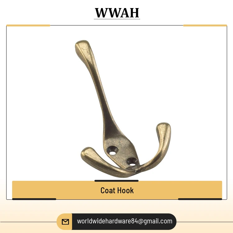 Modern Design Best Black Metal Wall Mounted Coat, Towel, Key Holders, Clothes Hanger Hook for Home Storage & Organization