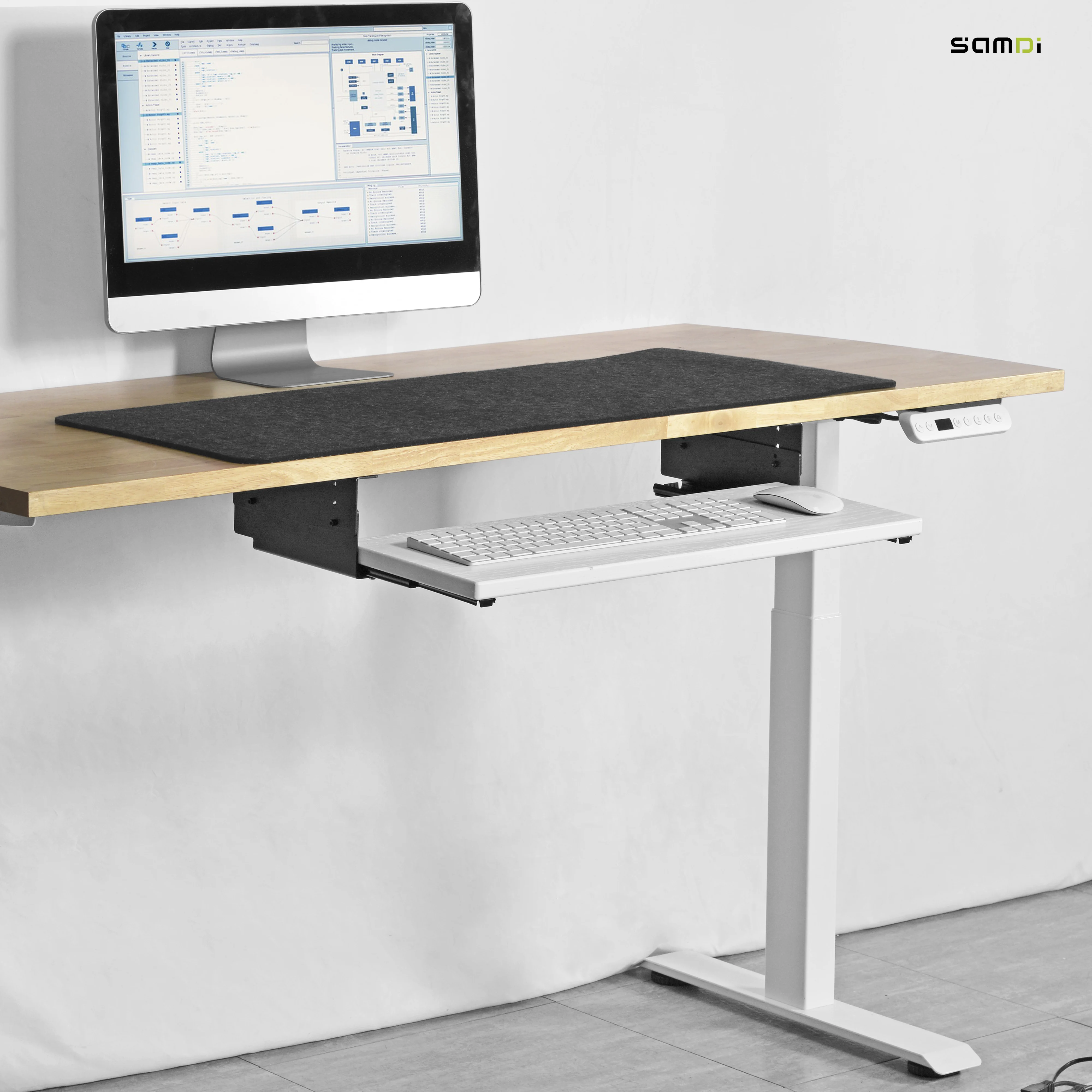SAMDI Desk Sliding Keyboard Tray for Office Desk Convenient and Ideal for Office Use