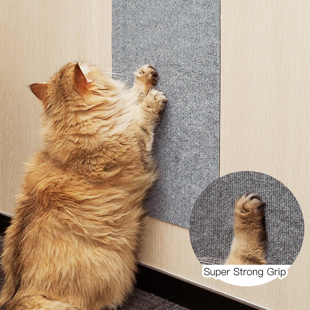Wholesale  New Arrival Pet Self-Adhesive Pat Suitable For Cat Tree Sofa Walls Covering Scalable Foldable Cat Scratch Mat