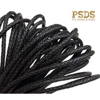 Bolo braided leather cord bolo with great Rub fastness light fastness and Perspiration fastness PSDS