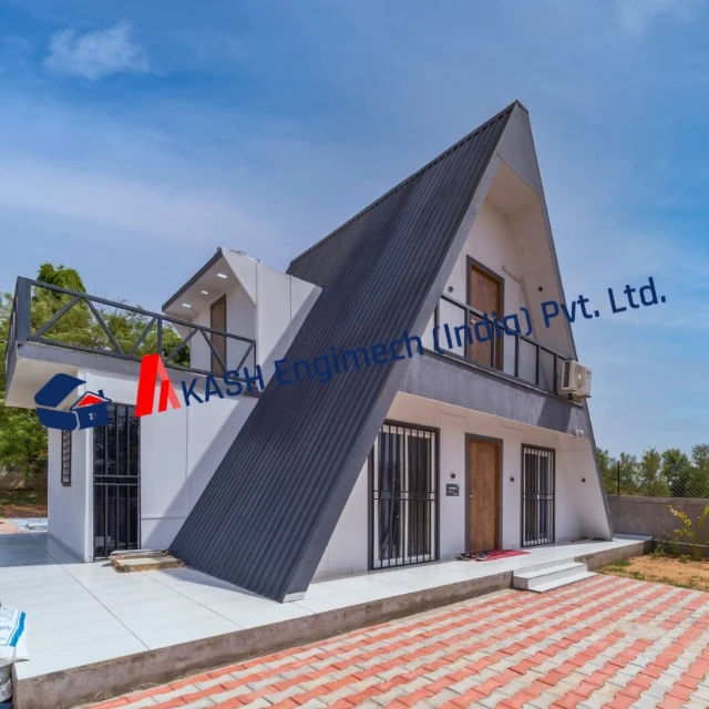 Top Quality Low Price Cheap A Frame (LGSF) Container Home House With Customized Low Price