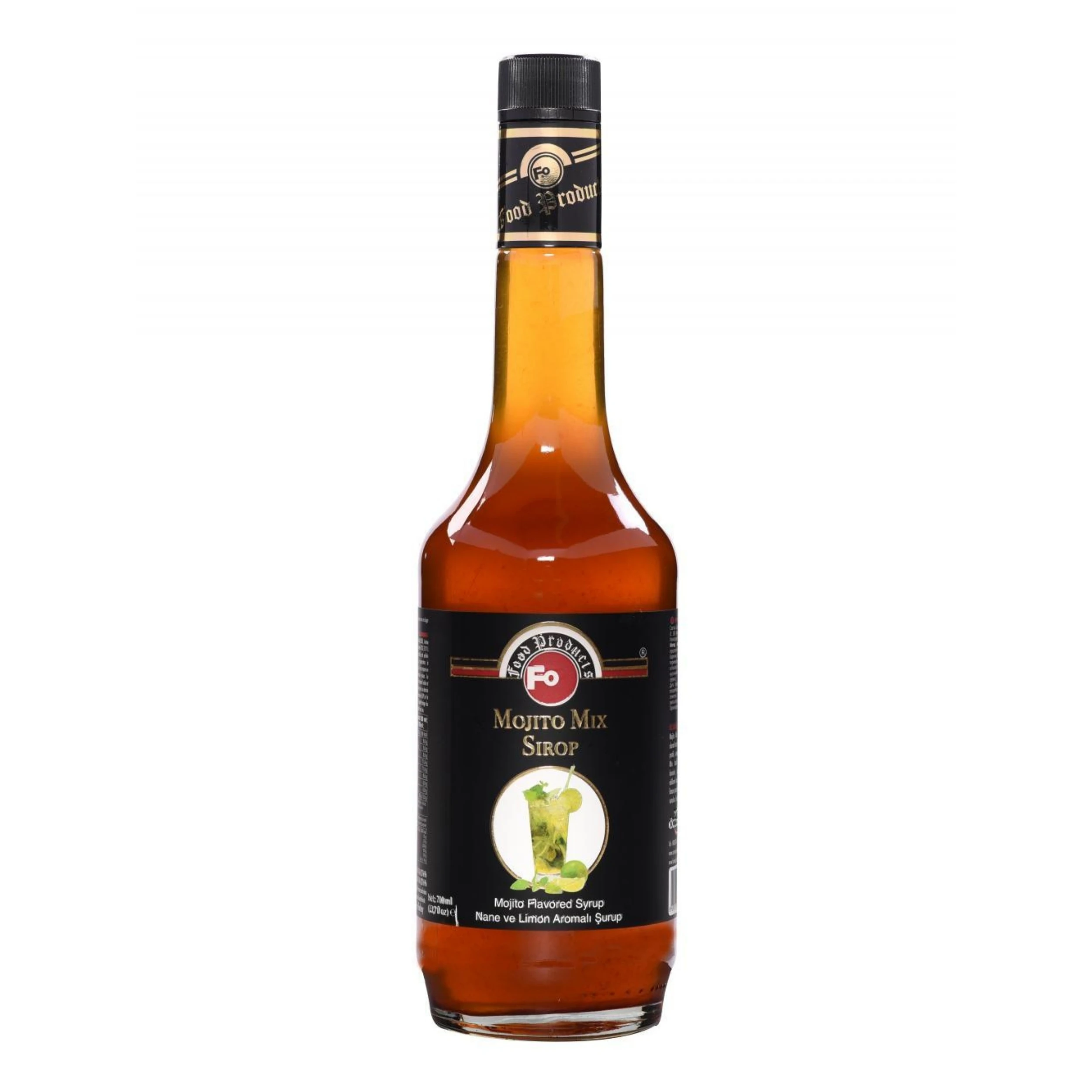 Fo Mojito Flavored Syrup 700 ml Mojito Flavored Cocktail Syrup Wholesale for Hotel Restaurant Cafe Made in Turkey Premium