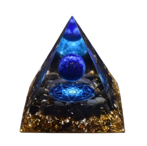 WHOLESALE ORGONITE PYRAMID | LAPIS LAZULI ORGONITE PYRAMID | WHOLESALE ORGONE ENERGY PRODUCTS