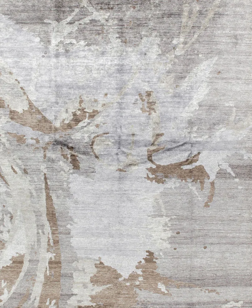 hot promotion modern design hand knotted wool silk carpet for hotel room