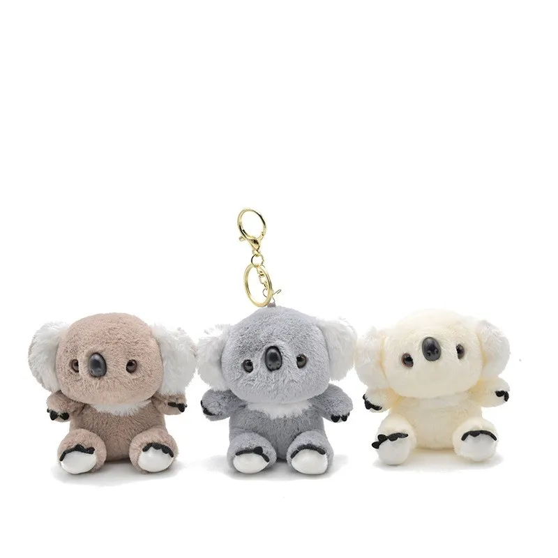 NEW Stuffed Toys Koala Keychains Plush Keyring Stuffed Animal Pendant Doll Key Bag Pendant Charms Hanging Ornament