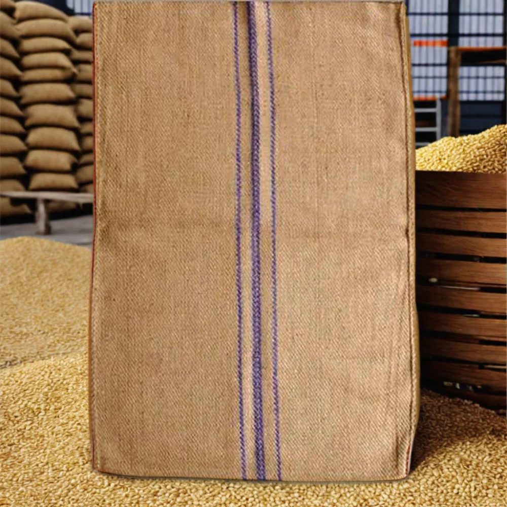 122x67.5 cm 1060g new 100 kg jute sack for wheat Syrian standard burlap sack gunny bags Manufacturer of Bangladesh