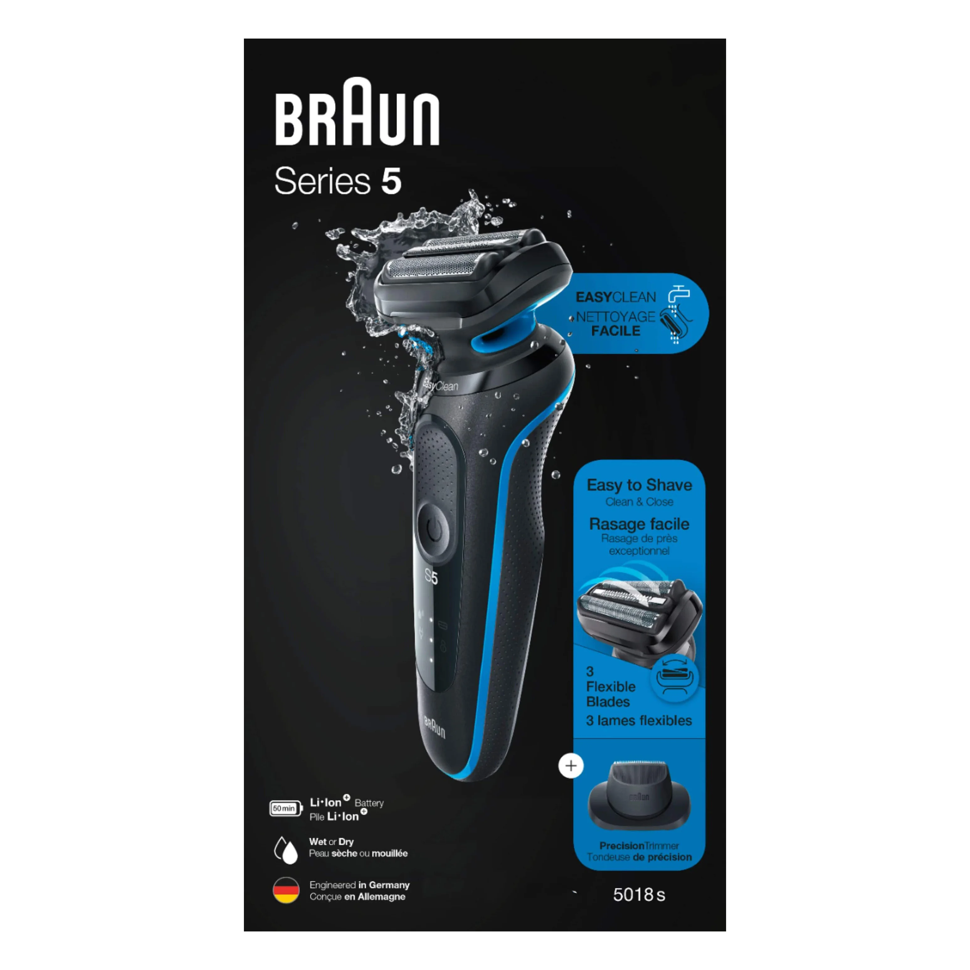 Купите оригинальный триммер Braun для женщин 9 стойкая гладкая кожа полностью гибкая электробритва бритья