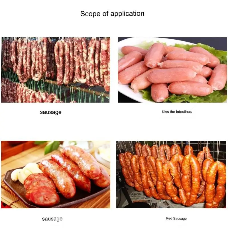 2.2KW Double Tube Sausage Making Machine Automatic Multipurpose Chicken Pork Sausage Grinder Sausage Filling Machine
