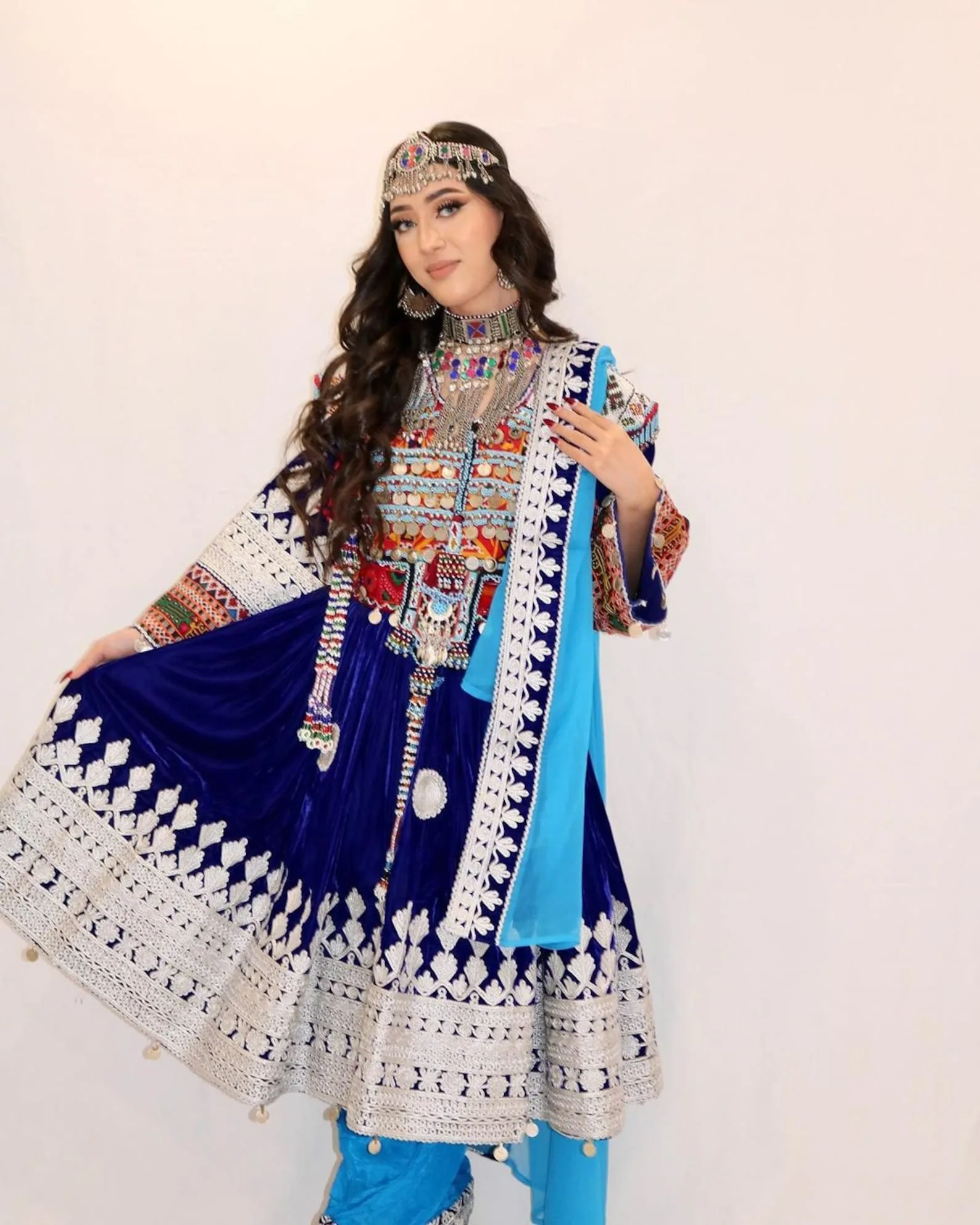 Tribal ethnic vintage kuchi dress, Afghan/Pakistan Kuchi party traditional multi color Dress Afghani traditional dress for women