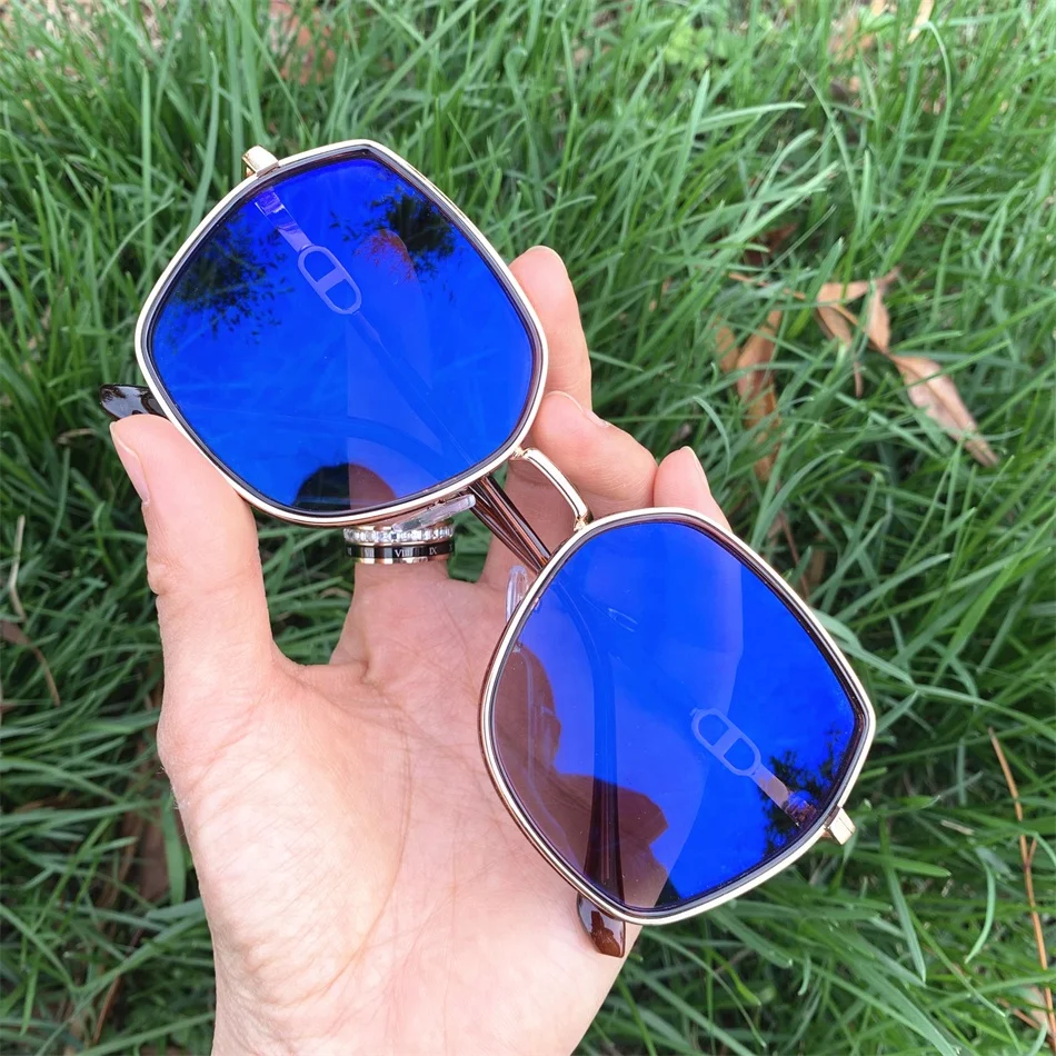 bling side diamond big square black brown gold lunettes anti reflet optical eyeglasses frames for women photochromic outdoors