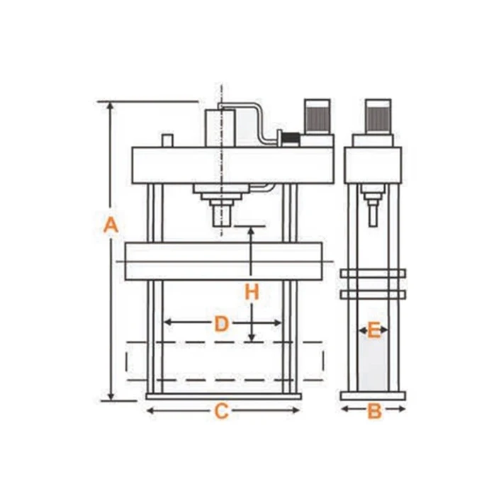 High Quality Last Technology 2023 Model 100 Ton Hand &Motor Operated With Movable Hydraulic Workshop Press