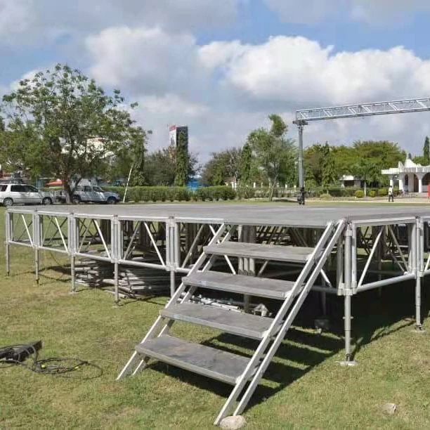1.22*1.22m or 1.22*2.44m Easy Asseble Stage for Concert Event Stage for Outdoor Performance Stage Platform