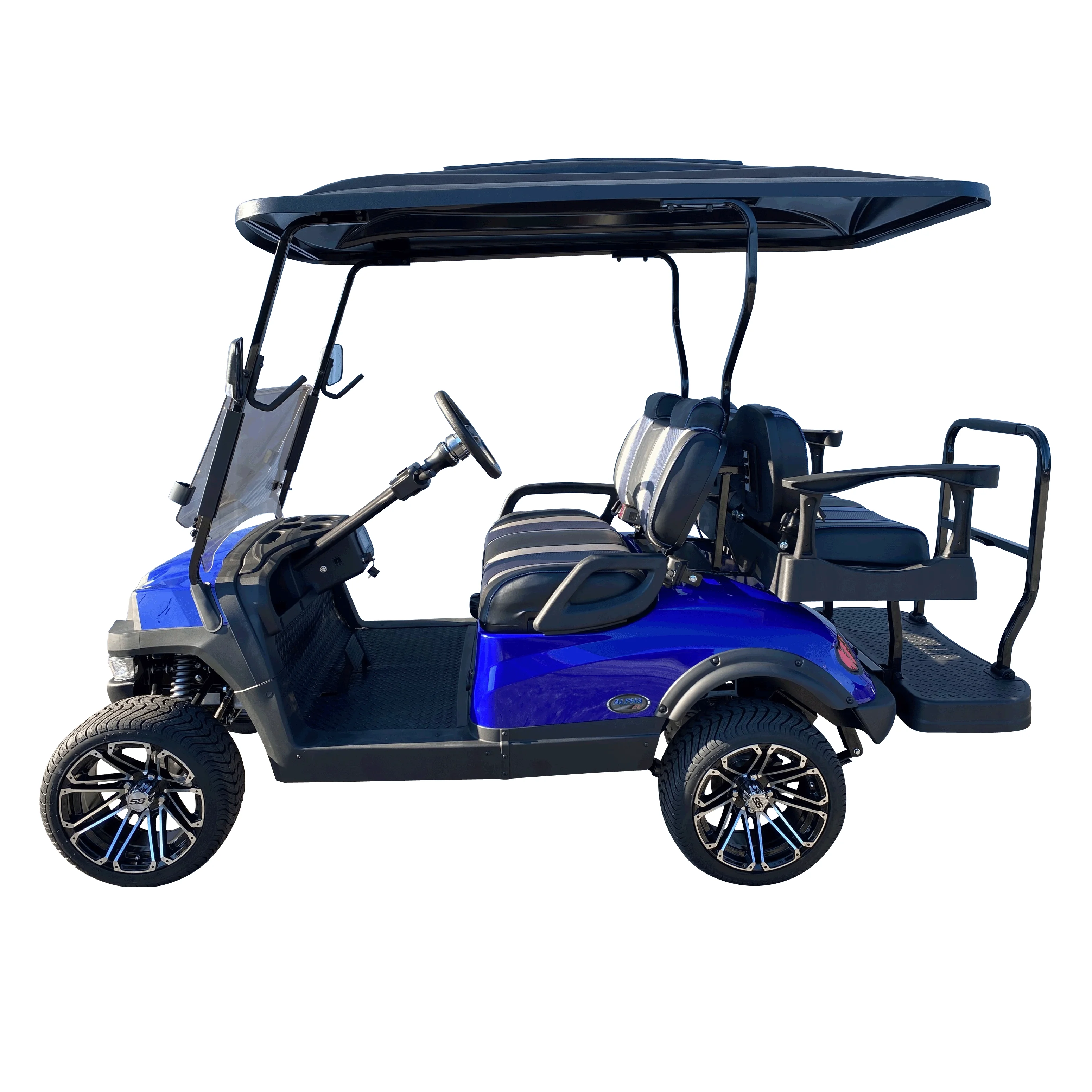 2+2 Seater Electric Golf Cart/Golf Buggy For Sale Lithium Battery 5KW7KW System
