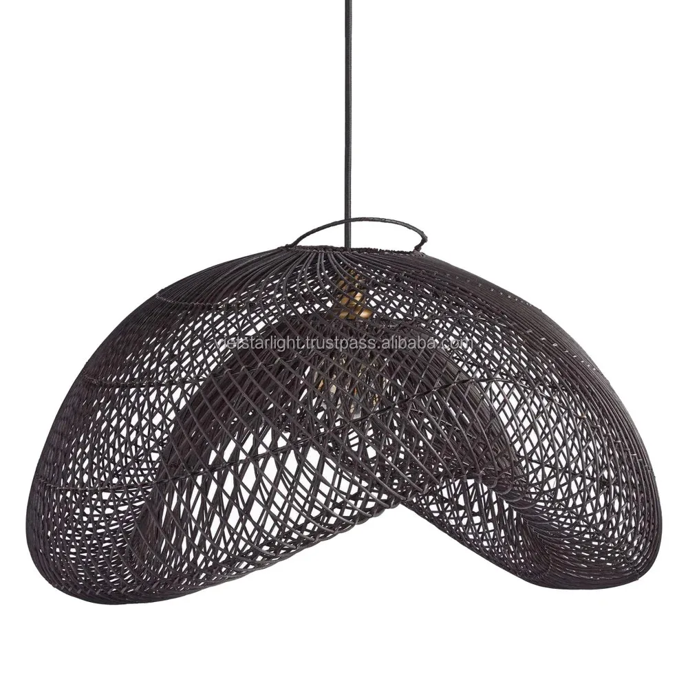 OEM Customized Style  Wicker Lamps Pendant Lights Bamboo Lampshade Rattan Lampshade rattan wall lamp
