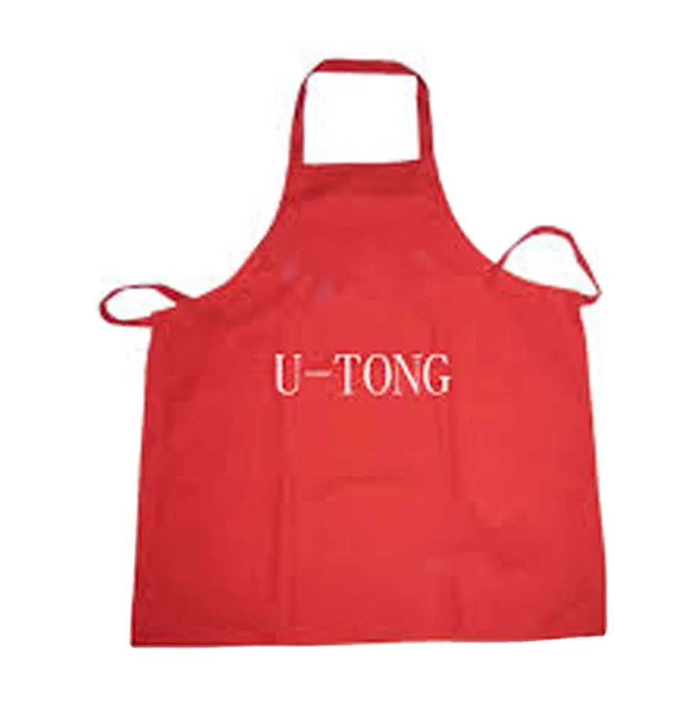 Customized cotton apron logo design print thick cotton quality apron custom made OEM cotton canvas apron