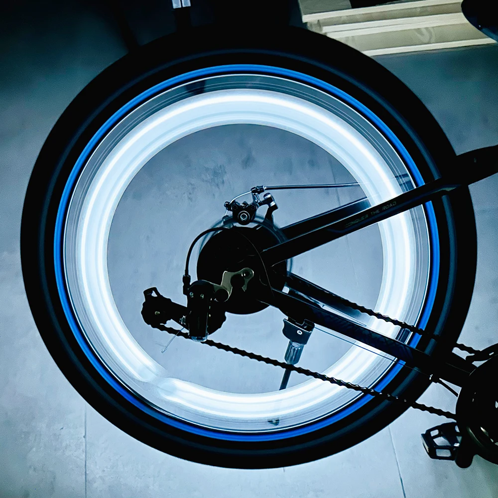 Bicycle Silicon Flashing Led Bike Wheel Lights Bike Portable Wheels Lights Willow Leaf Spoke Lights Cycling Accessories