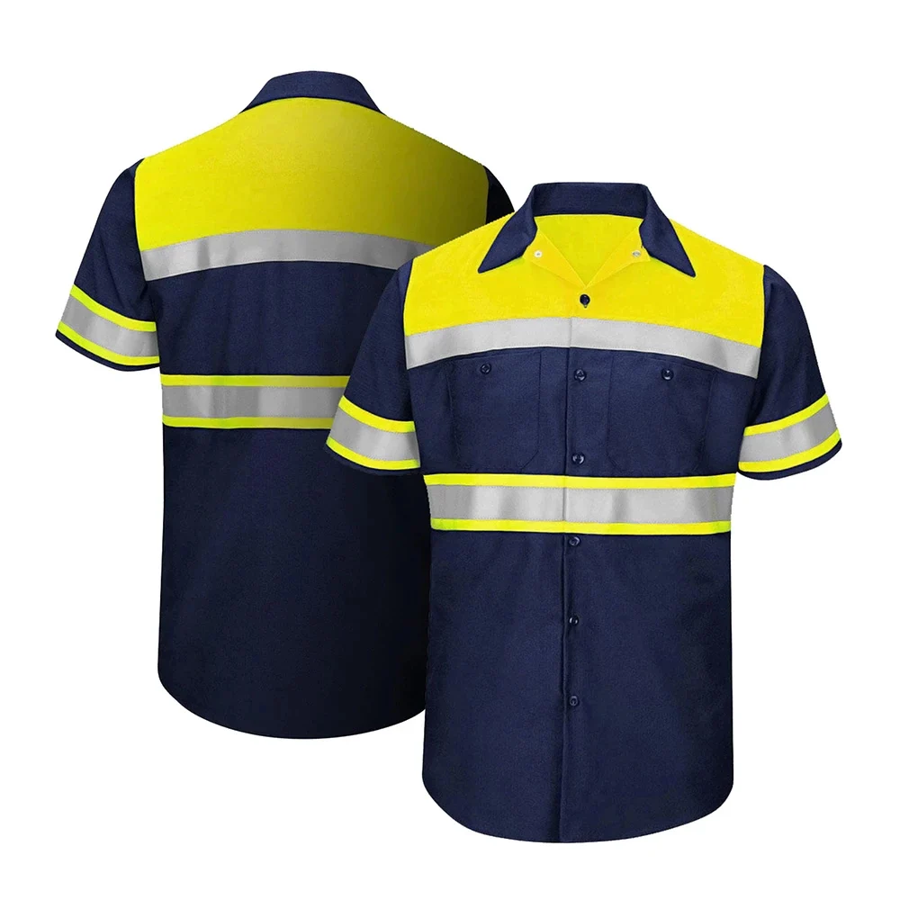 Best Quality Cheap Price Safety Shirt Reflective High Visibility OEM Long Sleeve Reflective Road Safety Cheap T Shirt