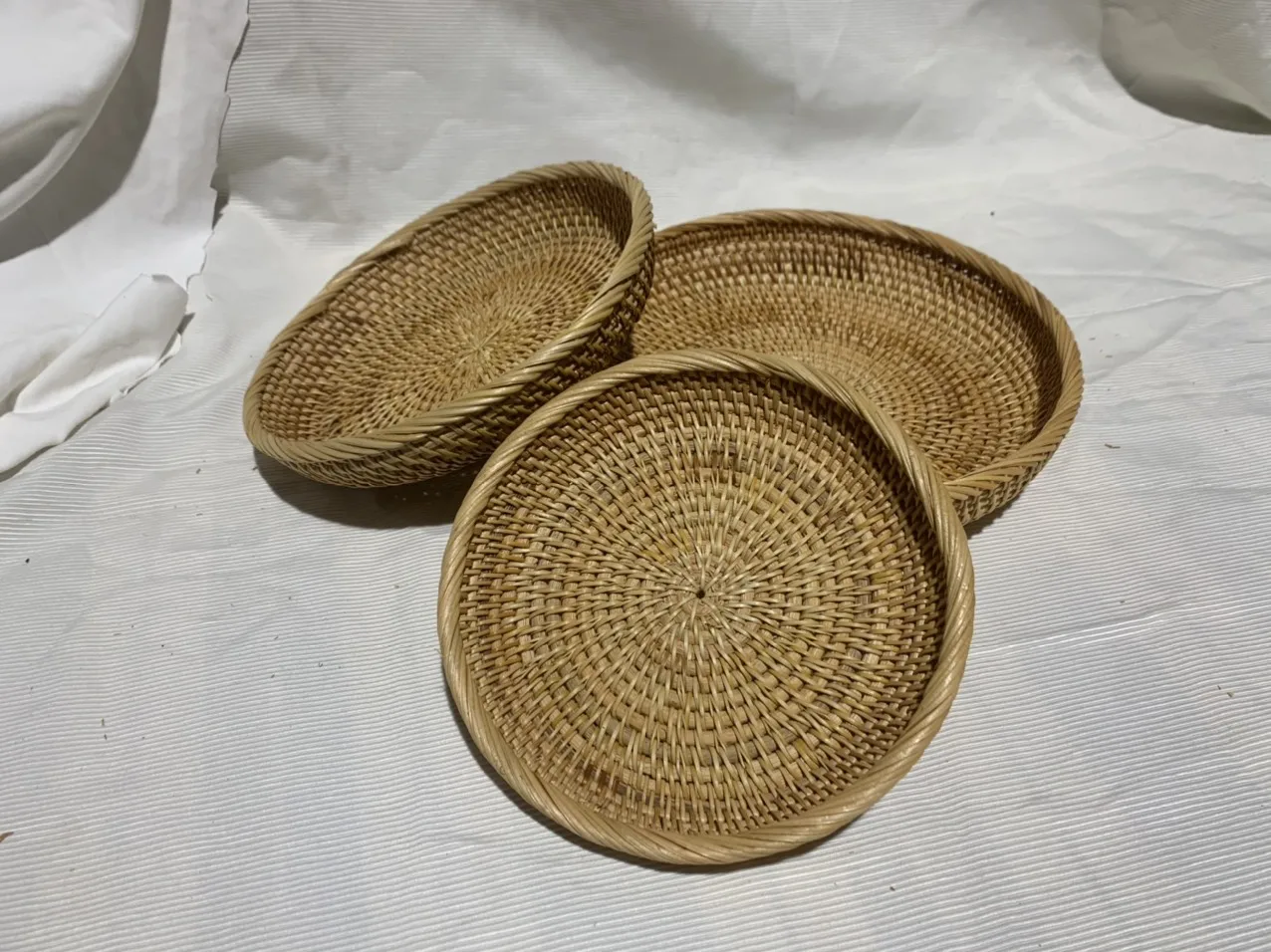 Minimalist Decorative Fruit Bowl Wholesale Handicraft Amazon Trend decorative bowls Low Rattan Bowl Made in Vietnam