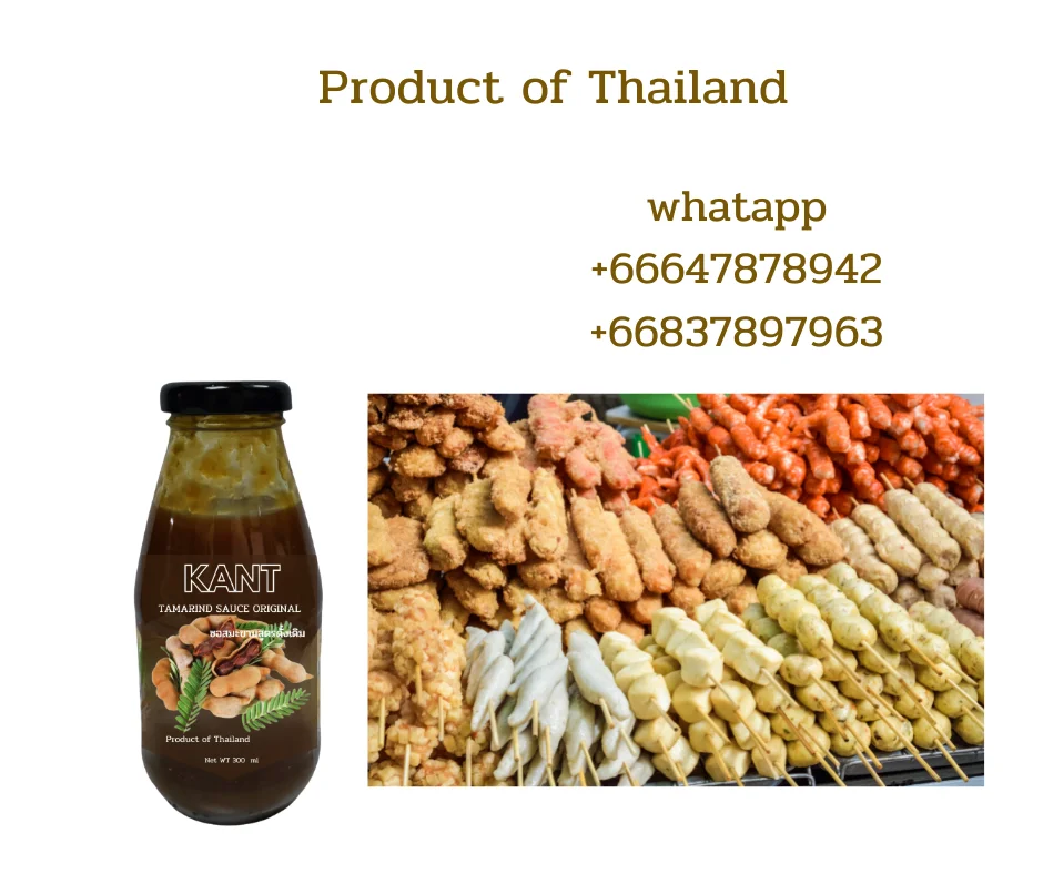 KANT Tamarind Sauce Original Product Premium Grade From Thailand 300 ML In Glass Bottle OEM Kancheewalanad company limited