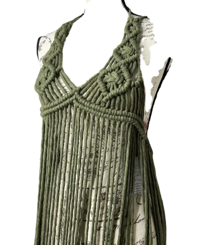 Bride & Bridesmaid Boho party-Burning man clothing-Beach wedding costume  Beach wedding dress Macrame dress festival