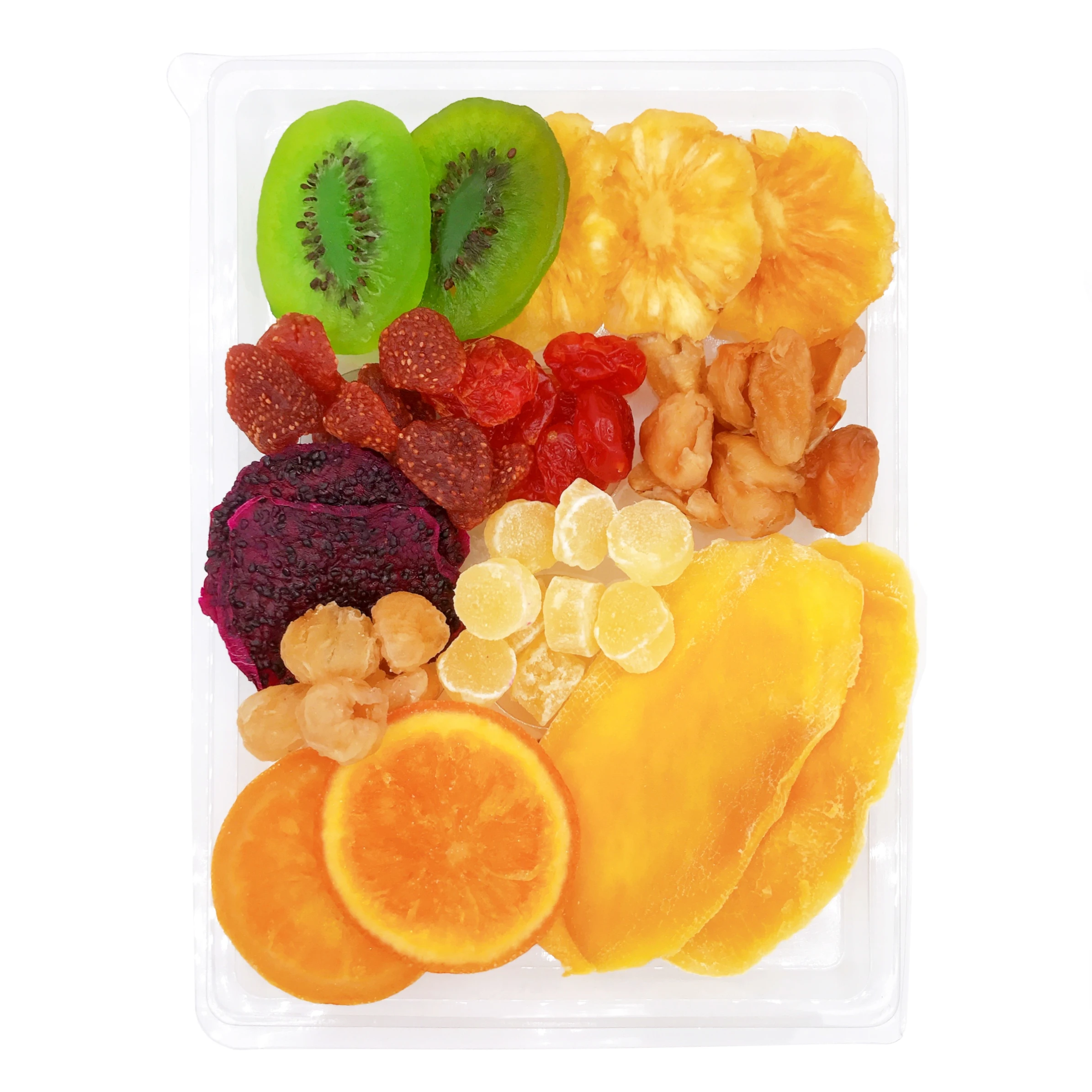 Смешивайте сушеные фрукты и сувениры, 10 видов фруктов в упаковке 200 г, сделано в Таиланде