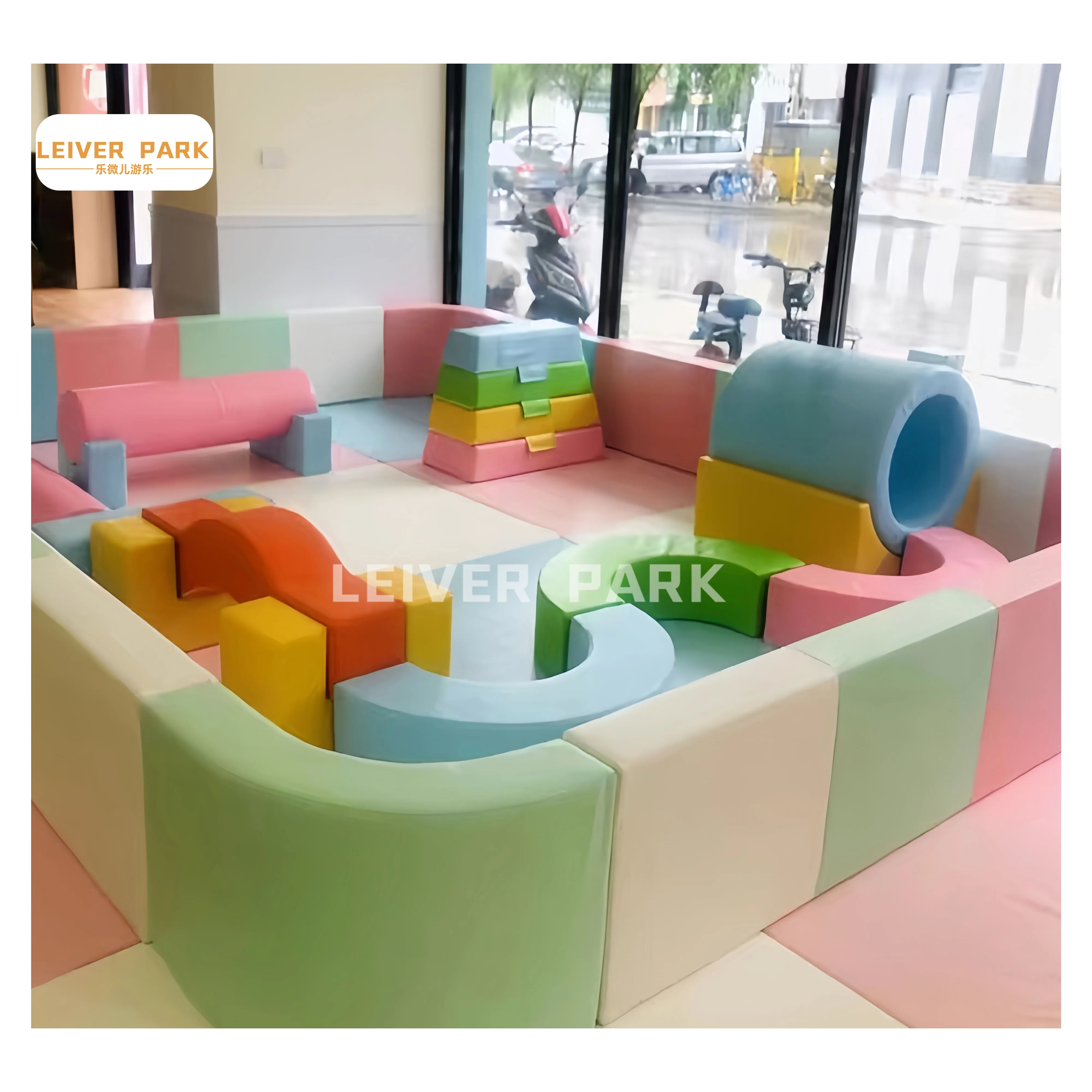 Indoor Children Playground For Home School Amusement Park Foam and Plastic Cushioned Play Area Soft Play