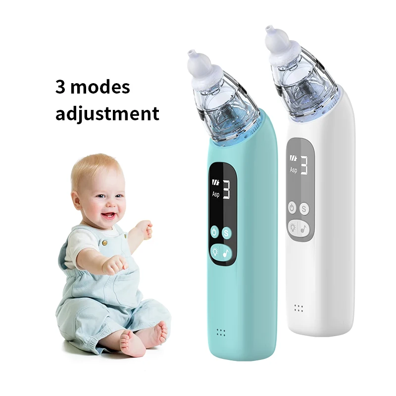 2024 Nasal Aspirator Baby Detachable Nozzle 5 Modes Electric Noiseless Baby Nose Cleaner Nasal Aspirator Vaccum Nasal Aspirator
