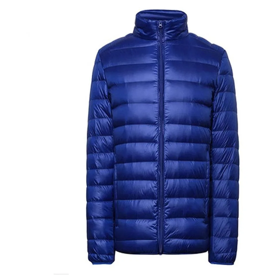 Oem Manufacturer Winter Outdoor Padded Coat Black Shiny Custom Men Thick Quilted Down Bubble Puffer Jacket