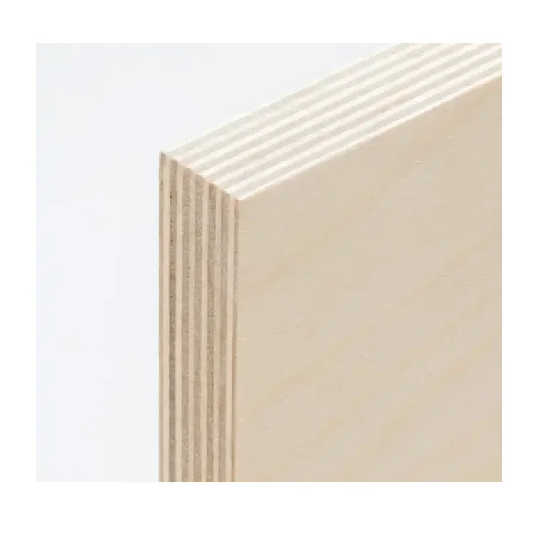 Commercial Grade Birch Plywood 3-18mm Package Low Rate 1220*2440mm Size Furniture E0 Formaldehyde Emission Standards Model 4x8