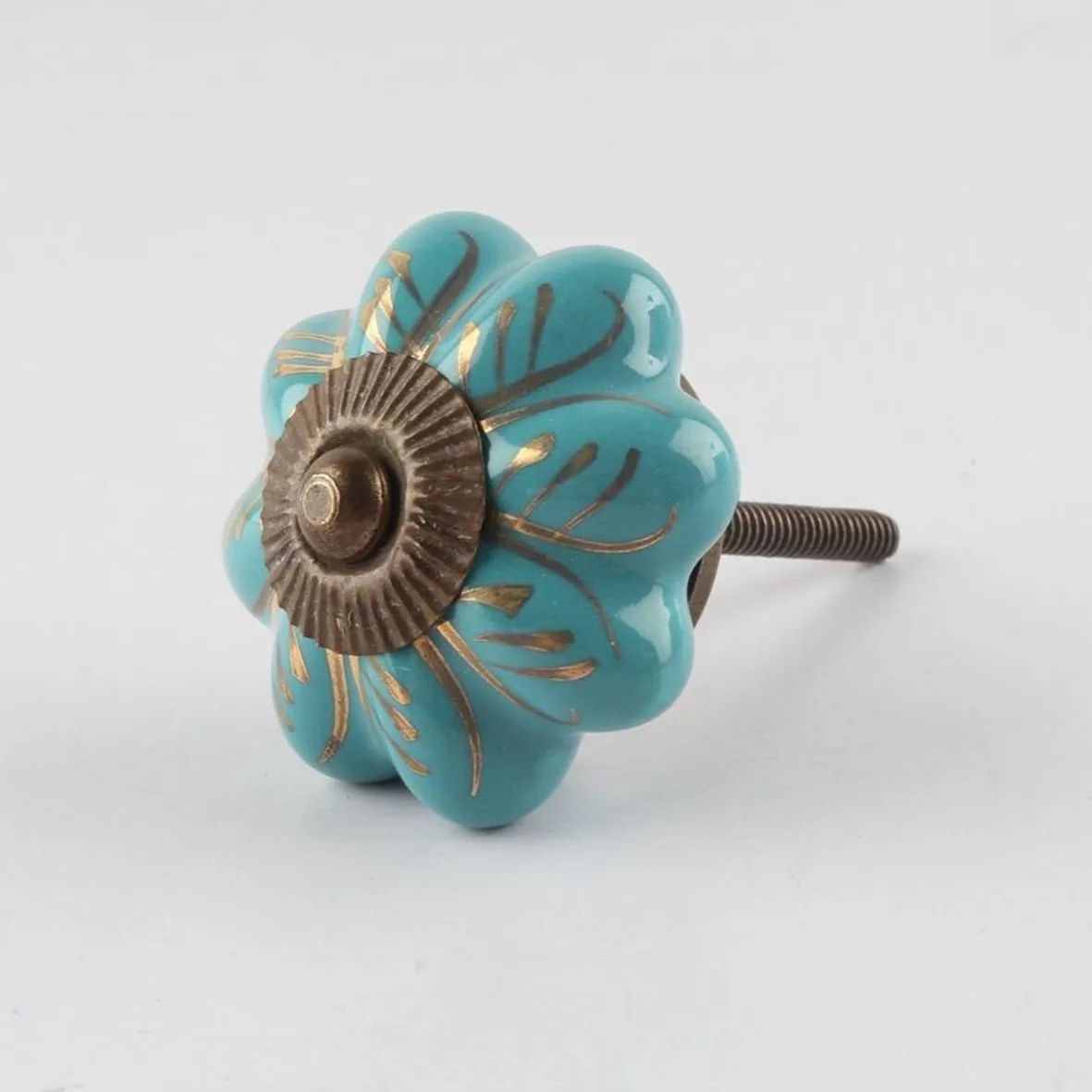 Hot Sale hardware handle Ceramic Round Cabinet Knob Drawer pull Handle glass marble knob manufacturer from India