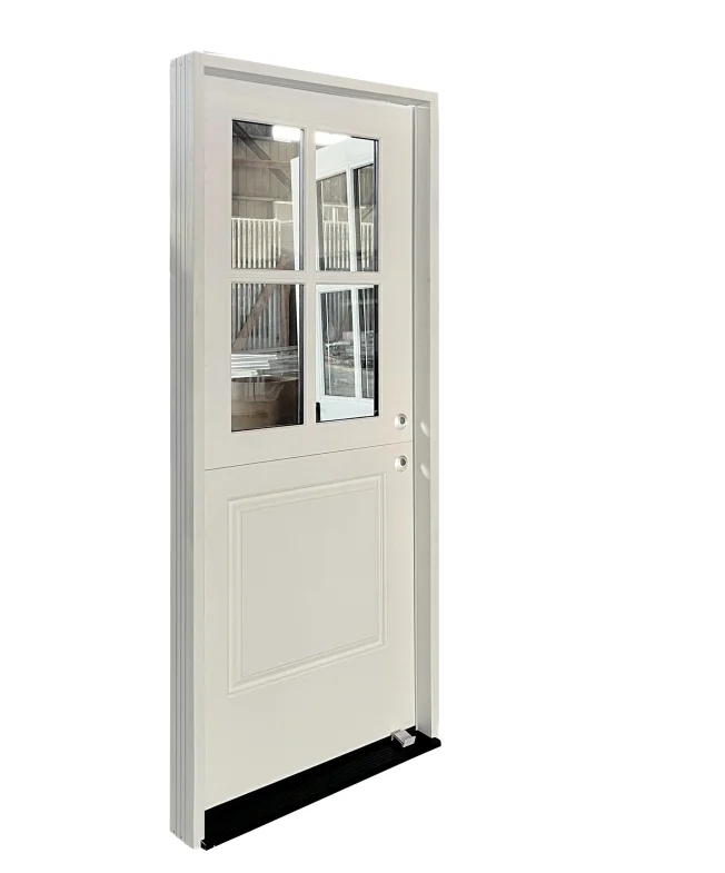 DUTCH DOORSIN White Exterior Fiberglass Half-split Dutch Door