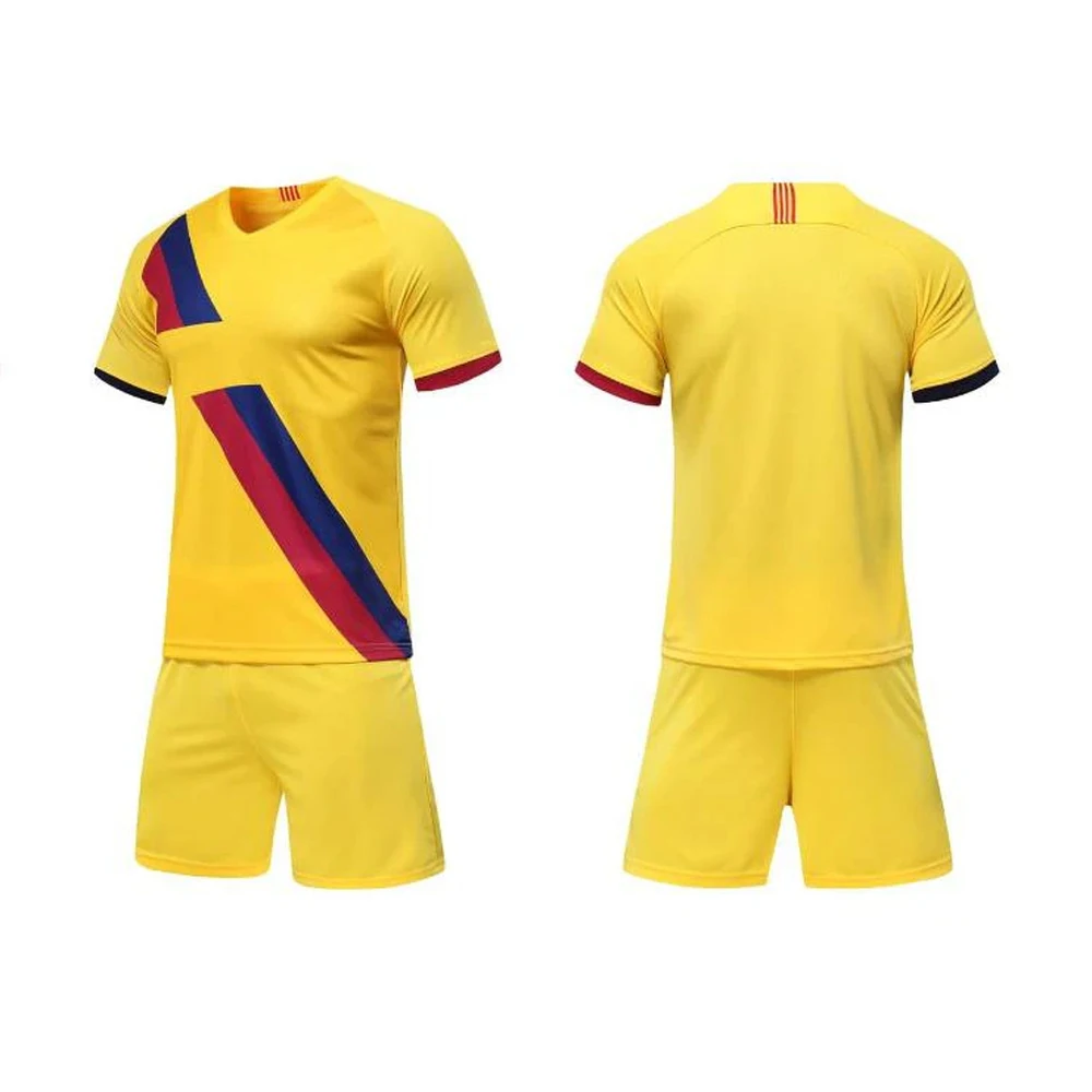 Factory Price Men Sports Wear Soccer Uniform High Quality Cheap Soccer Jersey 100% Polyester Club Soccer Uniform Sets