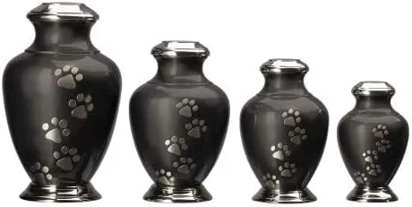 Memorial Pet Cremation Urns for Dogs and Cats Ashes Brass Memory Keepsake Urn