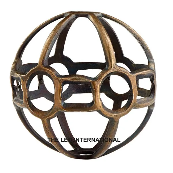 luxury home decoration golden sculpture home accent home decoration accessories showpiece centerpiece on marble base