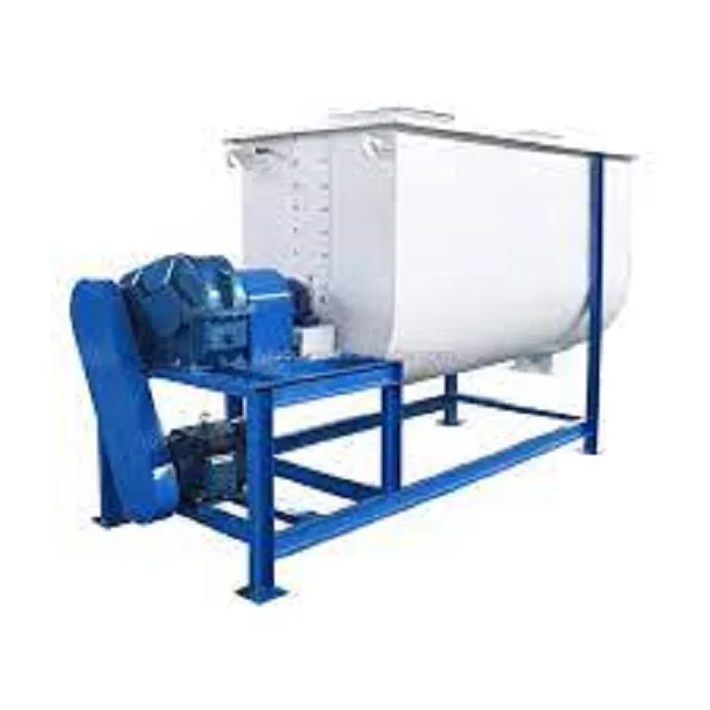250kg Batch Soil Wet Feed 2 Ton Ribbon Blender 1 Ton Horizontal Poultry Animal Feed Cattle Feed Mixer