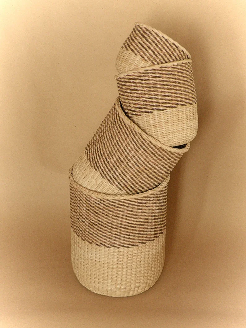 High Quality Natural Wicker Set PaperStorage Basket For Laundry Clothes OEM Customized Handmade in Vietnam Wholesale