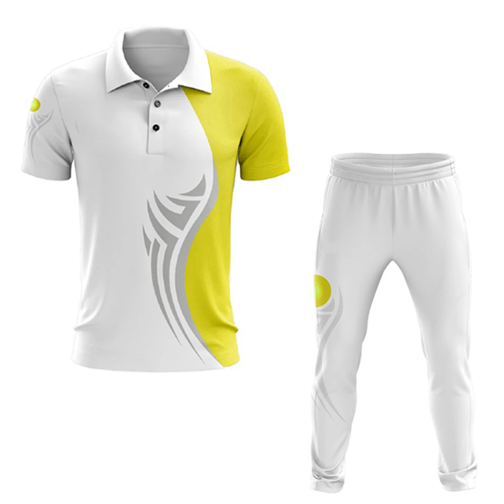New Arrival Wholesale Customized Logo Printing High Quality Light Weight Sports Wear Cricket Uniform