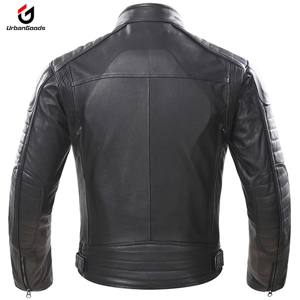 Black Color Men Full Body Motocross Protect Wear Riding Motorbike Protection Racing Leather Jacket