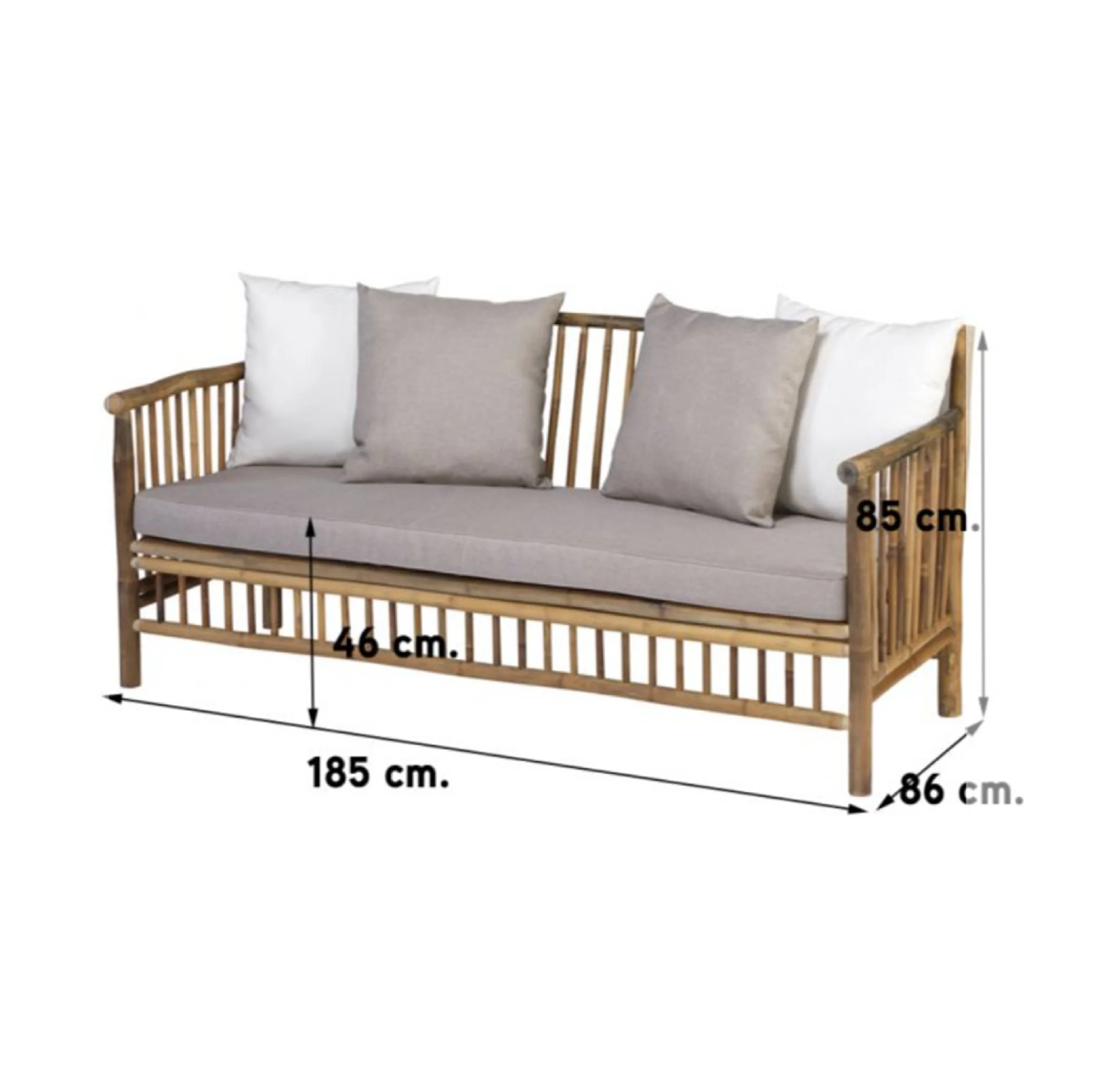 Home Furniture Outdoor bamboo Long Chair Type OEM/ODM Quality Size Eco Design Custom Wholesale Bamboo chair Made in Vietnam