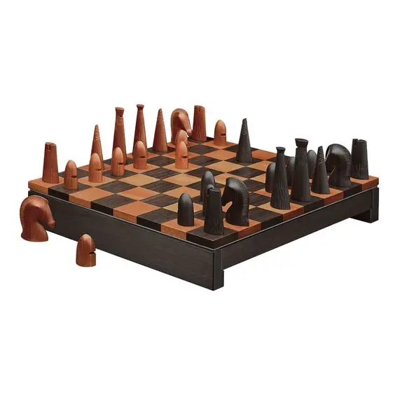 Decorative Wooden Chess Board With Drawer For Chess Piece Easy Portable Best Selling Eco Friendly Chess Game For Indoor Play