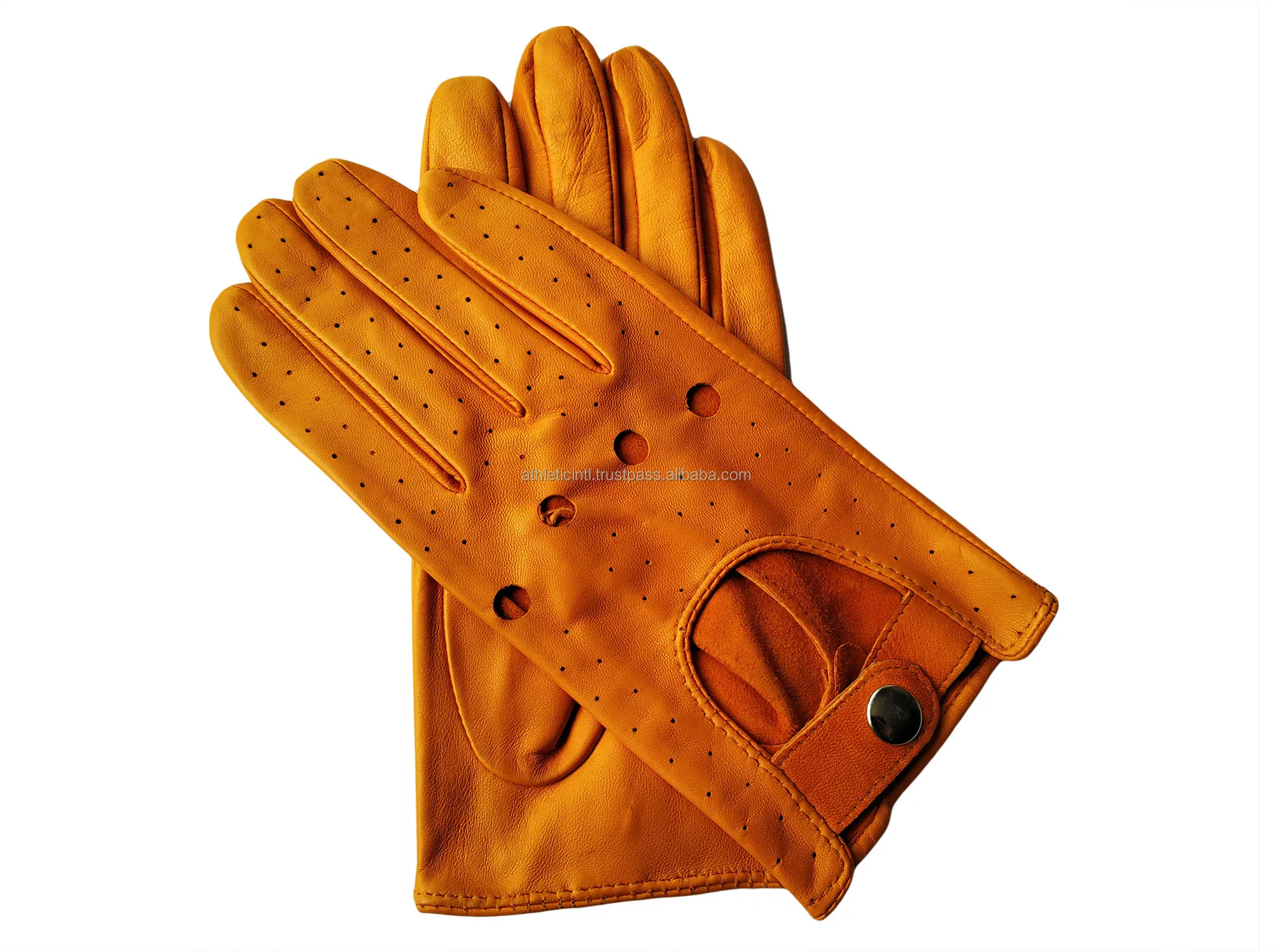 Very High Quality Tan Leather Custom Design Driving Gloves wholesale Pakistan