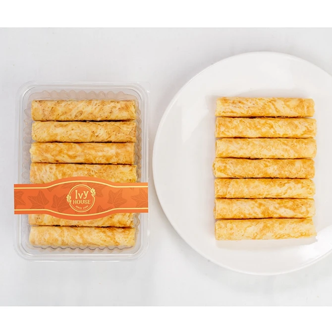Delicious Custom Crispy Dessert Biscuit New Listing Wholesale Egg Roll Biscuit