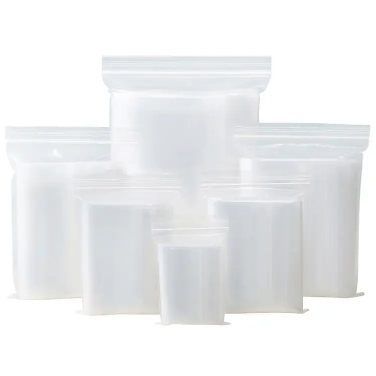 Resealable Thickened Grip Seal LDPE Poly Polythene Plastic Transparent PE Clear Zip Lock Jewelry Sample Bag, Cloth Bag OPP