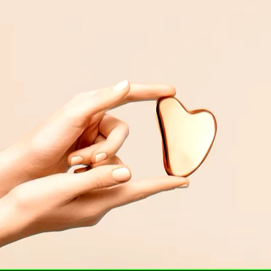 Wholesale Beauty Face Eye Lifting Massager Pure Copper Gua Sha Tool Facial Massager Guasha Board for Face and Body Massage